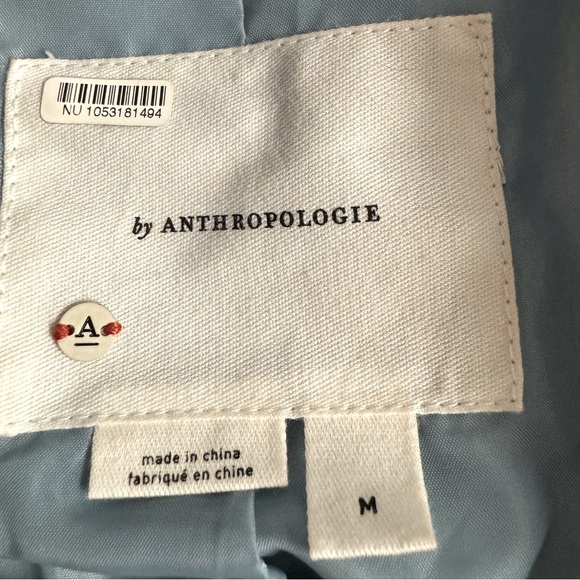 Glam Anthropologie-Faux Fur Jacket in a beautiful blue.Size M but is oversized. - Picture 11 of 12